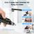 XOOMRSCP Nose Hair Trimmers for Men，Rechargeable Hair Trimmer 2 in 1 Painless Multifunctional Ear and Nose Hair Trimmer with IPX7 Waterproof Dual Edge Blades (Black)