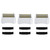 3 Pack Shaver Replacement Foil and Cutters compatible with"andis #17150 shaver foil replacement" Golden