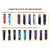 5 Pcs Professional Detachable Replacement Ceramic Blades set,compatible with Andis AGC,BDC,BGC,MBG Series,oster Classic 76/Star-Teq/Power-Teq Clippers
