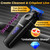 ATVOXIS Zero Gap 9,000 RPM Brushless Professional T Blade Trimmer for Men: Cordless Hair/Beard Clipper Edger Liner Outliner with LED Display 300min Runtime Fast Charging Stand Travel Pouch
