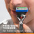 Gillette Fusion ProGlide Shaving Razor for Men, 1 Handle + 4 Blade Refills