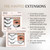 Ardell Pre-Mapped Eyelash Extensions Kit - False Lashes Cat Eye, Reusable Segmented Lash Strips, Long-Lasting with Lash Glue and Remover, 4-Pack