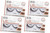 Ardell Lift Effect False Strip Lashes #741, 4 Packs