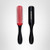 Denman Curly Hair Brush D3 (Black & Red) 7 Row Styling Brush for Detangling, Separating, Shaping and Defining Curls - For Women and Men