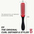 Denman Curly Hair Brush D3 (Black & Red) 7 Row Styling Brush for Detangling, Separating, Shaping and Defining Curls - For Women and Men
