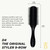 Denman Curly Hair Brush D4 (All Black) 9 Row Styling Brush for Styling, Smoothing Longer Hair and Defining Curls - For Women and Men