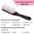 KTKUDY 9 Row Defining Brush for Shaping and Finishing Curls - Detangling Blow-Drying Brush for Thick, Wavy or Coily Hair (Black&Pink)