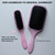 Denman Mini Deatngling Hairbrush for Short Hair - Gentle Wet & Dry Knot Remover for Kids and Adults, D90 Pink Crush