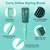 Curly Hair Brush, Curl Defining Brush with Soft Boar Bristles Detangling Tangled Glides, Wide-Teeth Design Effortlessly Shaping & Defining Curls, Curling Definer for Wet & Dry Hair (Green)