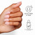 OPI Sticking Point OPI’m Just a Whirl |Short Round Semi-Sheer Warm Pink with Gold Glitter Swirls Nail Art Instant No Glue Press On Nails | 30 Count with Adhesive Tabs | Damage-Free Wear | Spring 2026