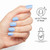 OPI Sticking Point Verified | Short Squoval Opaque Cool Blue Instant No Glue Press On Nails | 30 Count with Adhesive Tabs | Damage-Free Wear | Spring 2026