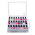 Makartt Nail Polish Organizer: Clear Universal Nail Polish Holder for 48 Bottles, Portable Sturdy Gel Nail Polish Organizer Case with 8 Adjustable Dividers, Space Saver for Nail Bottles Display Travel