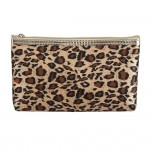Leopard Pouch and Brush Set