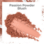 Passion Blush Dark Skin Red sparkle Shimmer Bright Face Glow