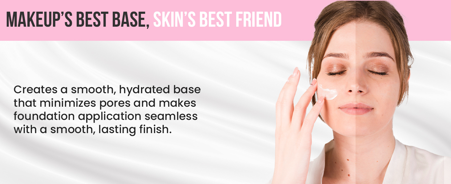 Gel primer enriched with hydrating, skin-smoothing ingredients – vegan, cruelty-free, oil-free formula suitable for all skin types including sensitive skin