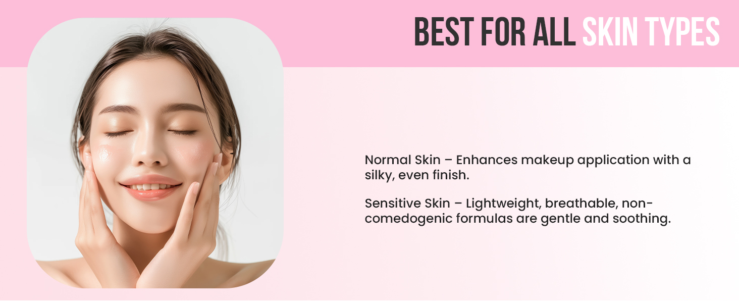 Model holding Sweet Face Minerals Gel Primer jar – hydrating pore-filling face primer that preps skin and grips foundation for a flawless look