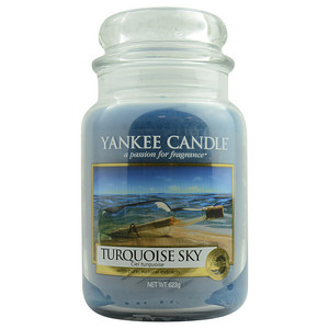 YANKEE CANDLE by Yankee Candle TURQUOISE SKY SCENTED LARGE JAR 22 OZ