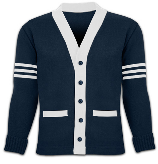 JAMES IRWIN CARDIGAN  LETTER SWEATER