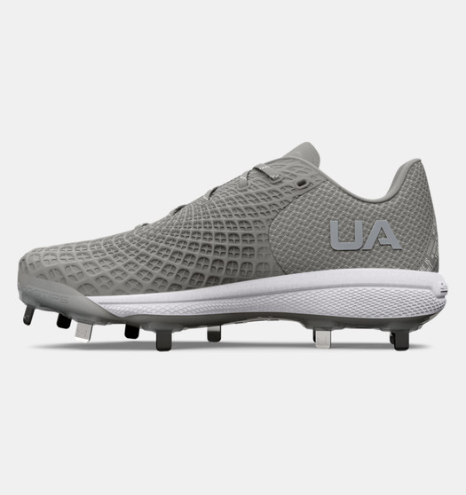 UNDER ARMOUR WOMEN'S GLYDE 2 MT SOFTBALL CLEATS-GREY