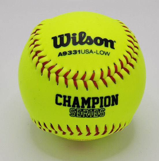 WILSON ASA SYNTHETIC LEATHER POLYCORE 11" SOFTBALLS