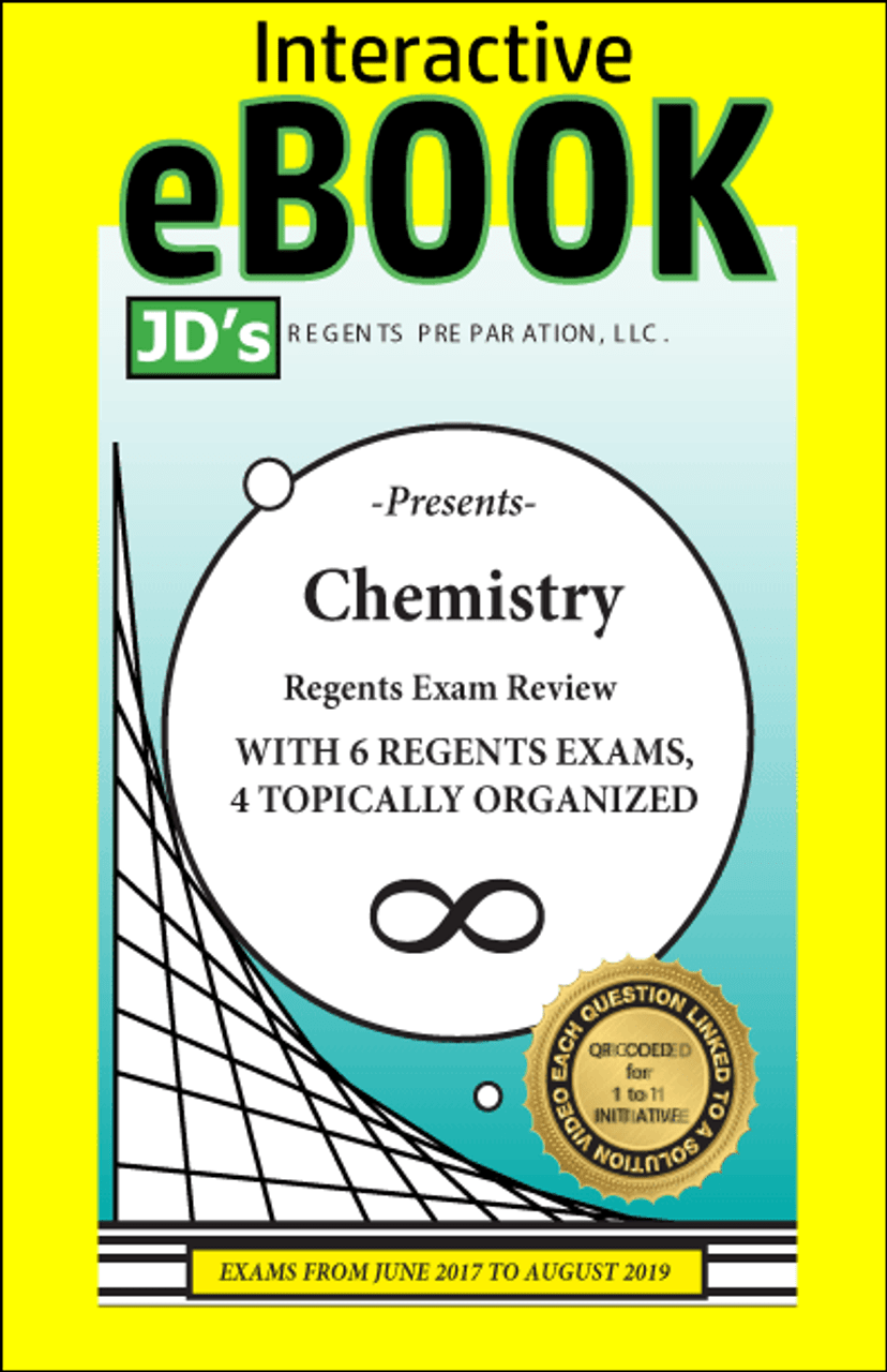 JD's Regents Preparation CHEMISTRY Regents Exam Review eBOOK Topical