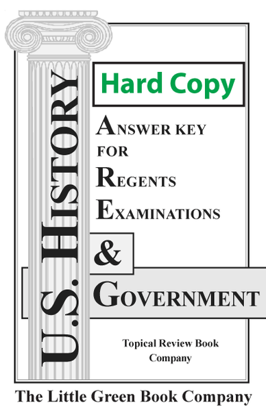Answer Key - U. S. History & Government Practice Tests (Hard Copy) Fall 2025