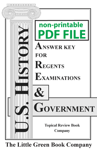 Answer Key - U. S. History & Government Practice Tests (PDF Download) Fall 2025