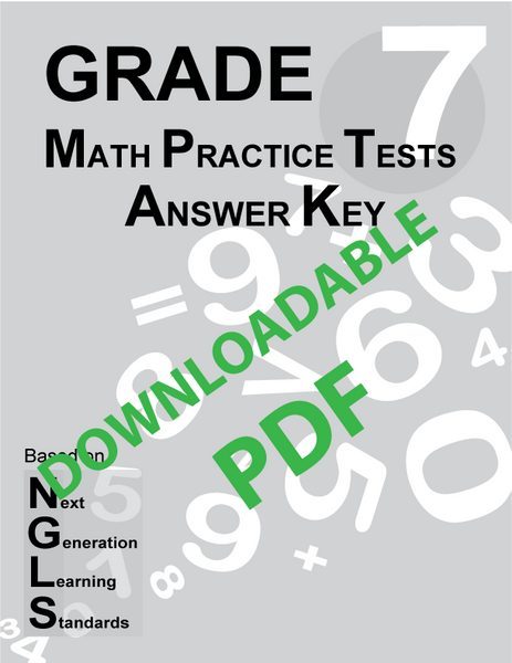 7th Grade (NGLS) Math - Non-Printable PDF Answer Key