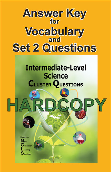 Answer Key for Intermediate-Level Science Cluster Question Book  - Hard Copy