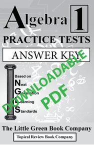 Algebra 1 Practice Tests (NGLS) - Non-Printable PDF Answer Key