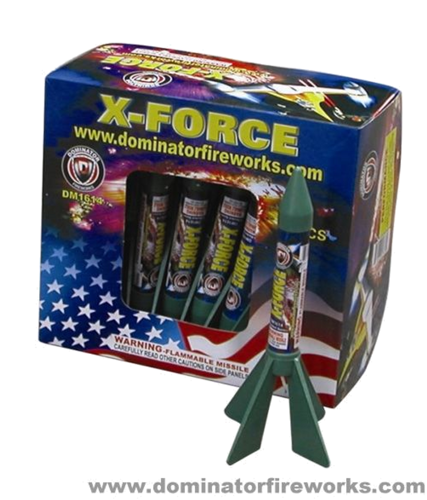 Wholesale Firework Cases X FORCE ROCKET 18/12