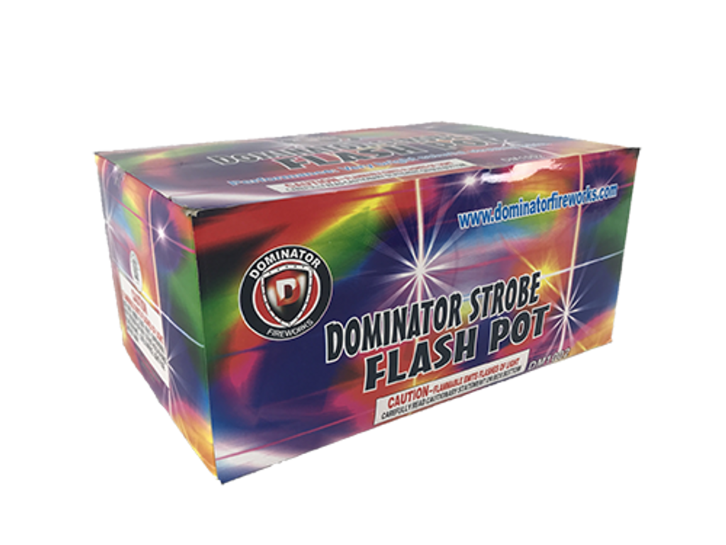 Dominator Strobe Flash Pot Display Box 40 Packs Of 6