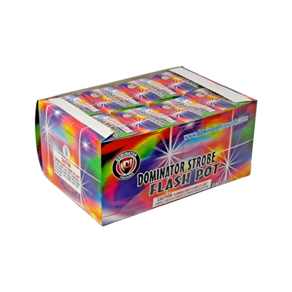Dominator Strobe Flash Pot Display Box 40 Packs Of 6