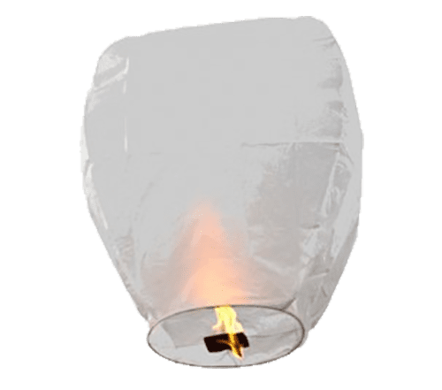 Sky Lanterns All White USWHOLESALEFIREWORKS