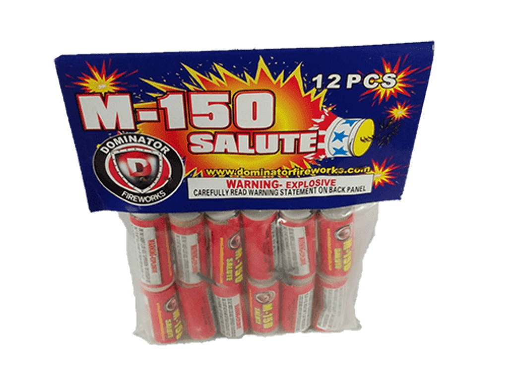 Wholesale Firework Cases M-150 Salute Firecrackers - 12 pack 120/1