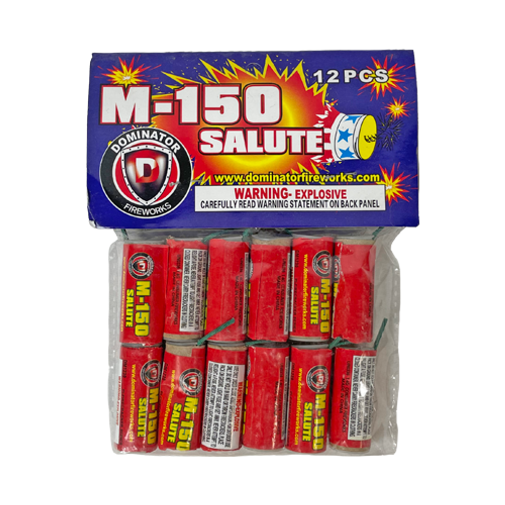 Wholesale Firework Cases M-150 Salute Firecrackers - 12 pack 120/1