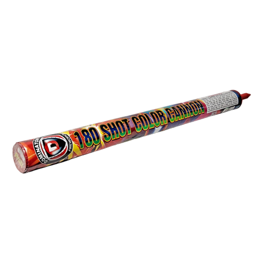 Wholesale Firework Cases 180 SHOT COLOR CANNON 20/1