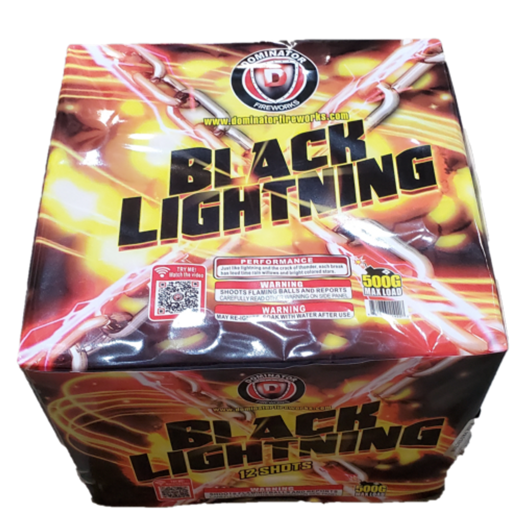 Wholesale Firework Cases BLACK LIGHTNING 8/1