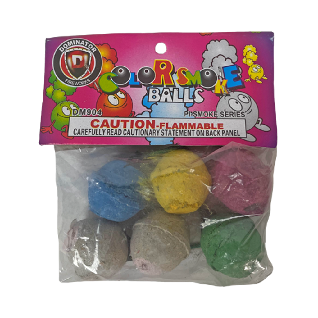 Color Smoke Balls (Clay) 12 Packs Of 6