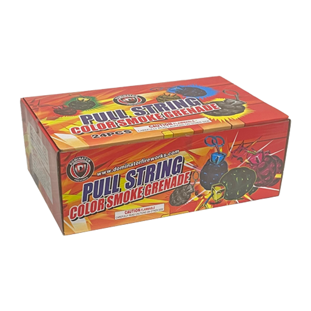 Wholesale Firework Cases PULL STRING COLOR SMOKE GRENADE 4/24