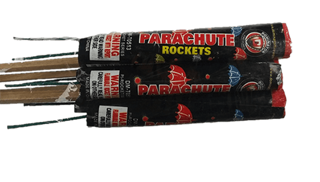 Wholesale Firework Cases Parachute Rockets With Flare 96/6