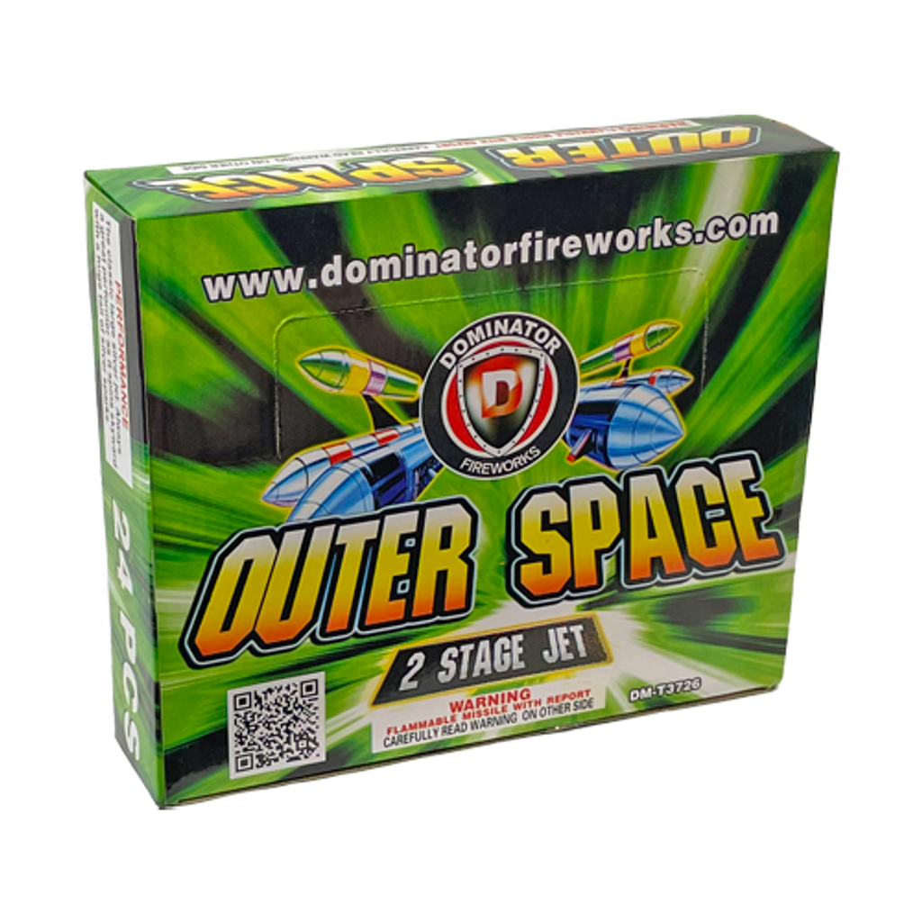 Wholesale Firework Cases OUTER SPACE 2 STAGE JET 6/24