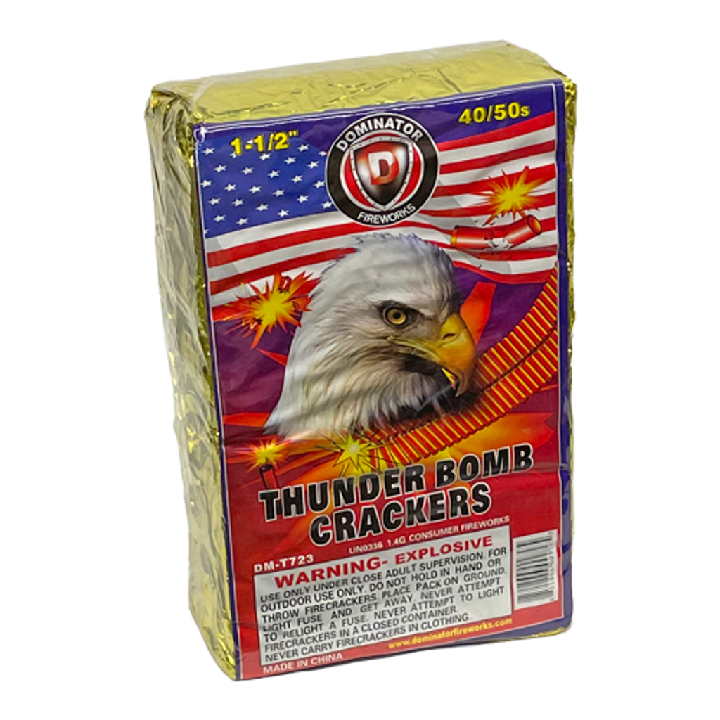 Wholesale Firework Cases Dominator Firecrackers 50's 40 pack 8/1