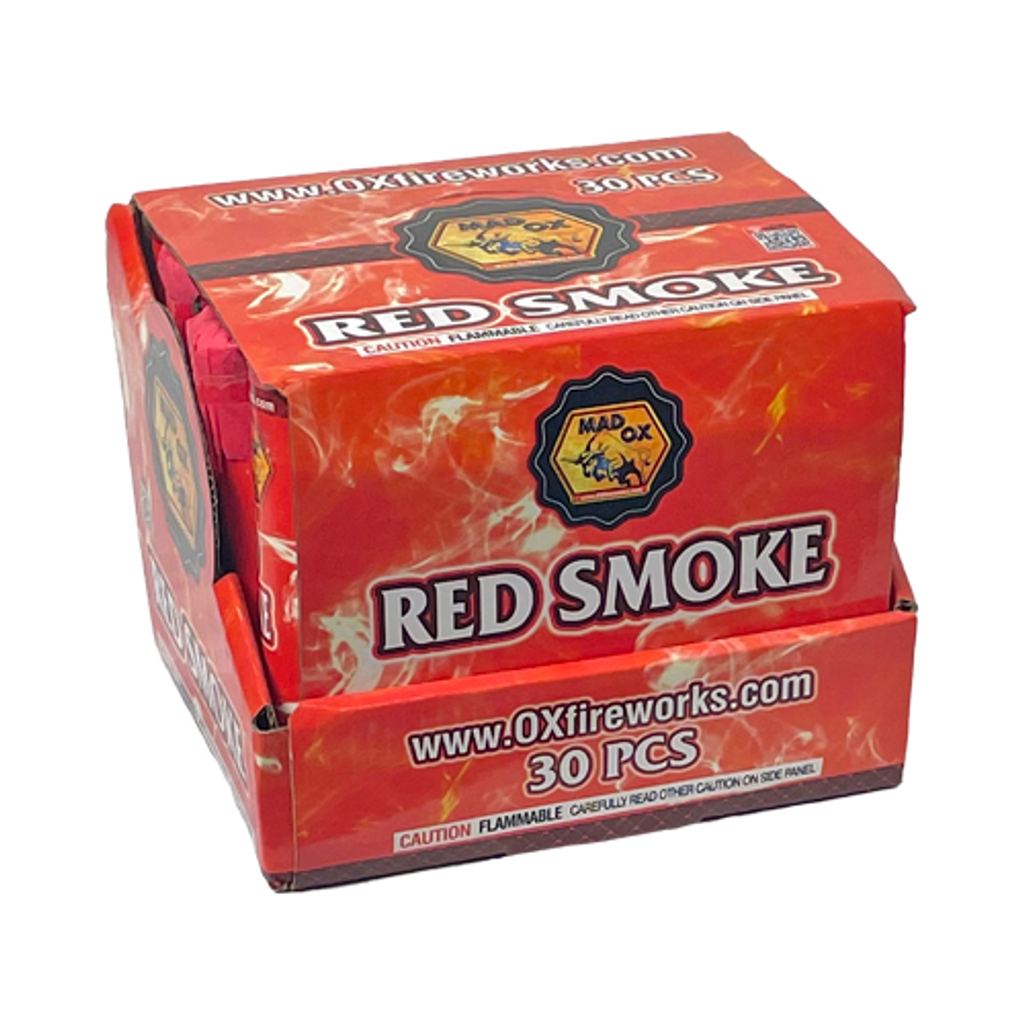 Wholesale Firework Cases Red Color Smoke Tube 6/30