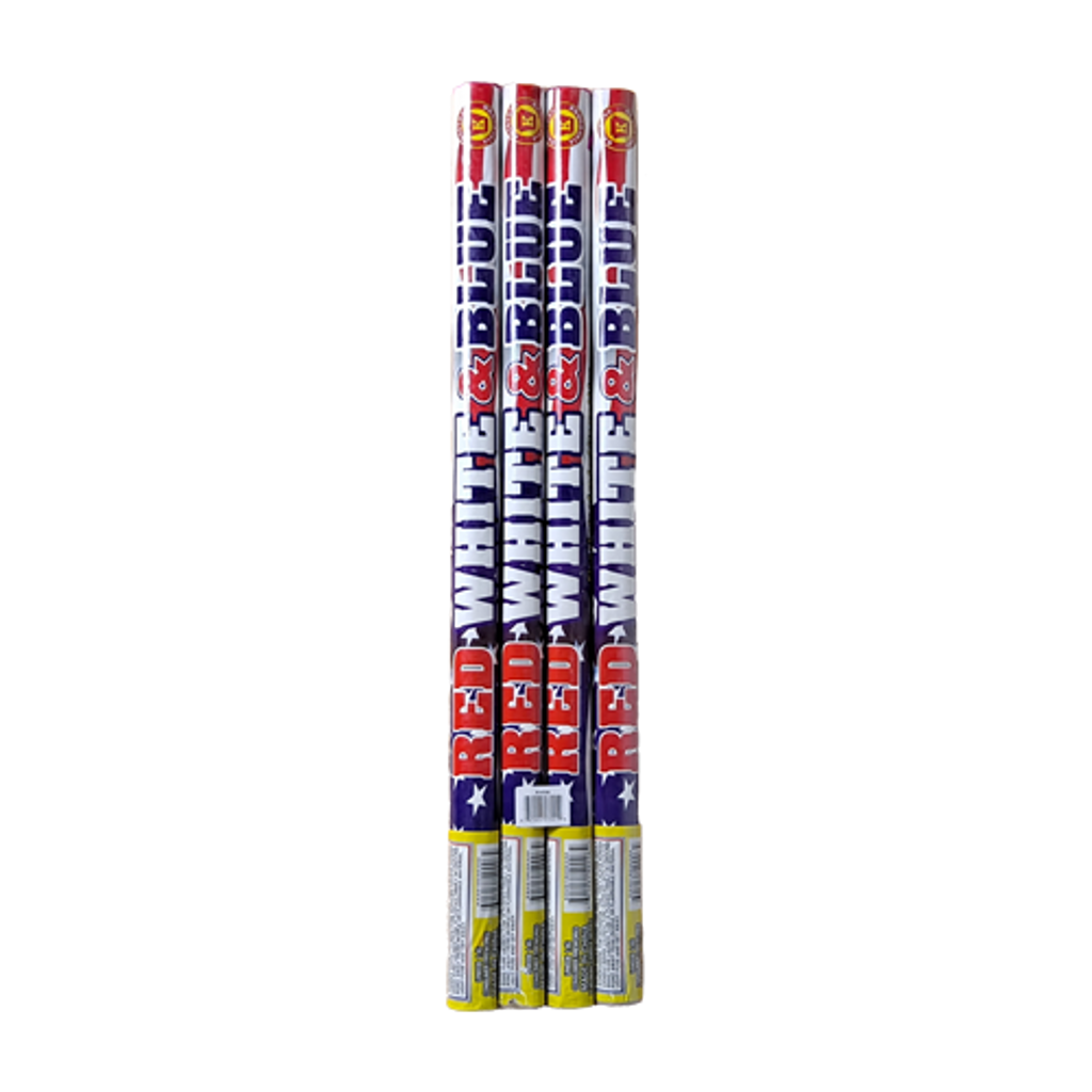 Wholesale Fireworks Cases Red, White and Blue Candle 18/1