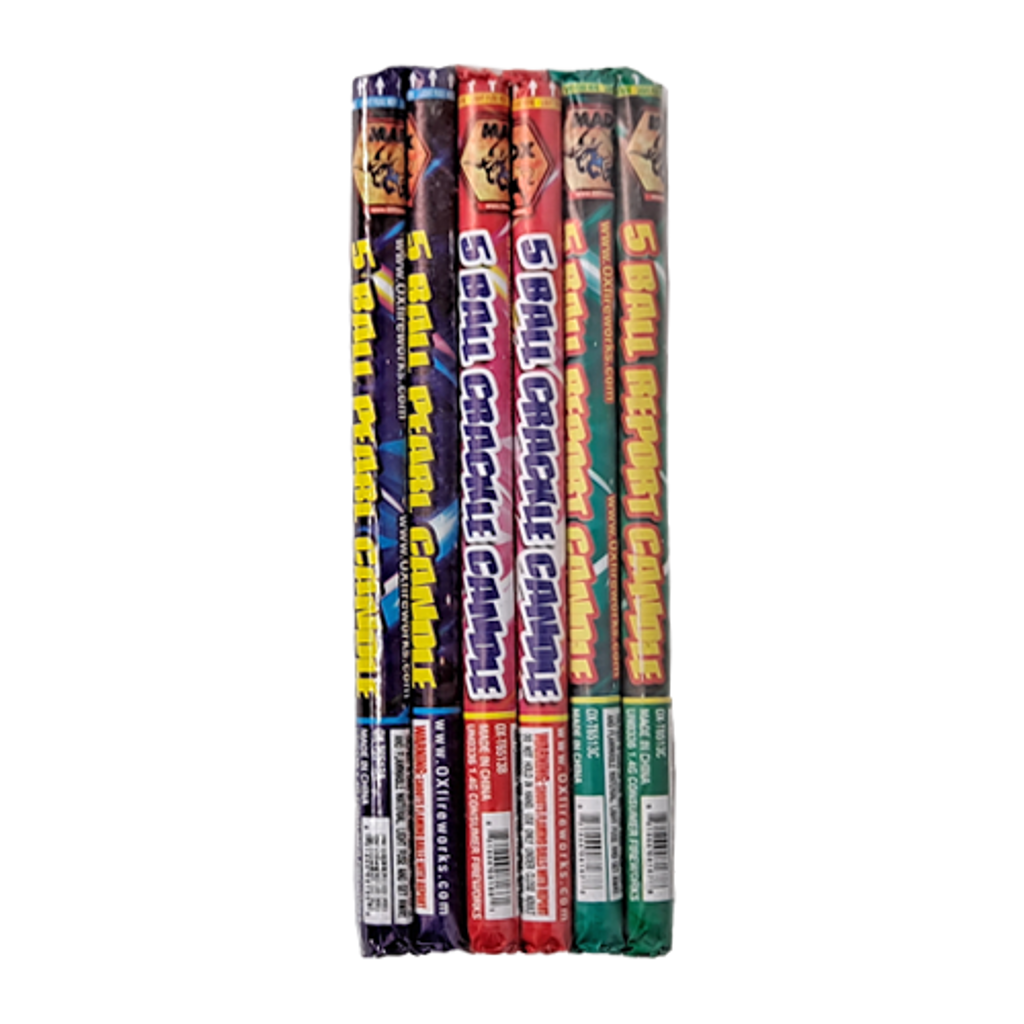 Mad OX 5 Ball Magical Roman Candle
