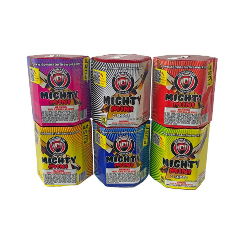 Wholesale Fireworks Cases Mighty Mini 6 Pack 6/1