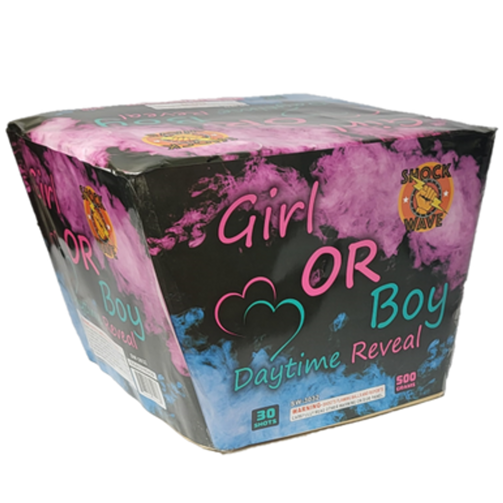 Wholesale fireworks GIRL OR BOY DAYTIME REVEAL Cases 4/1