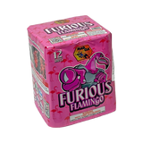 Wholesale Firework Cases Furious Flamingo 12 Shot 12/1