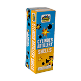 Compact Black Box Cylinder Artillery Shells - 6 Pack